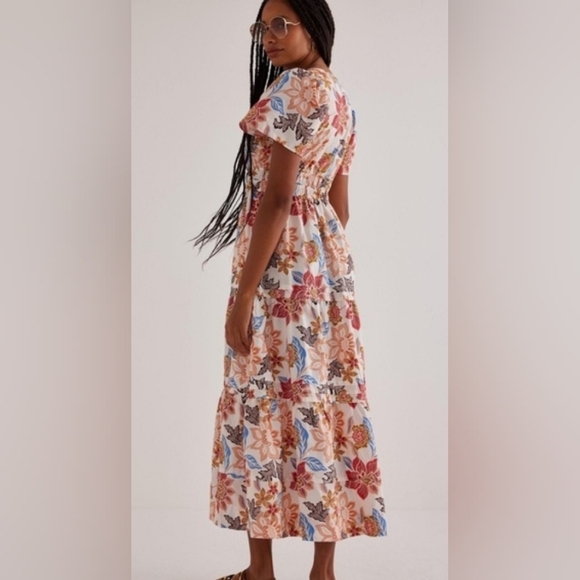 Anthropologie Dresses & Skirts - Anthropologie Somerset Maxi Dress XS Floral Boho Flowy Cottagecore Smocked Waist